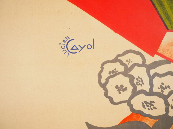 UN NERVEUX. Affiche par Lucien Cayol, imprimerie Havas Nimes, circa 19