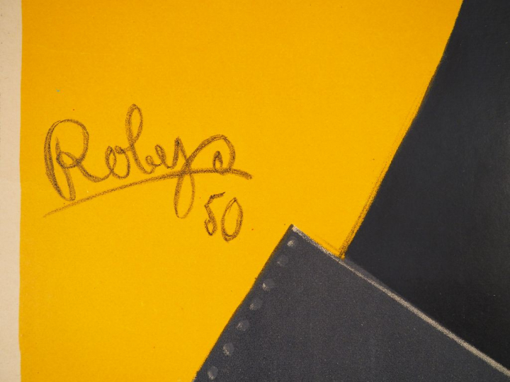 ROC. Affiche par ROBYS (R. WOLFF), imprimerie Stentor, circa 1950. Con