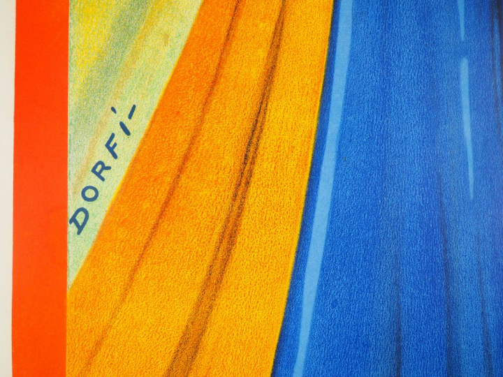 L’ALSACIENNE. Affiche par Dorfi, imprimerie Goossens (Belgique). Circa