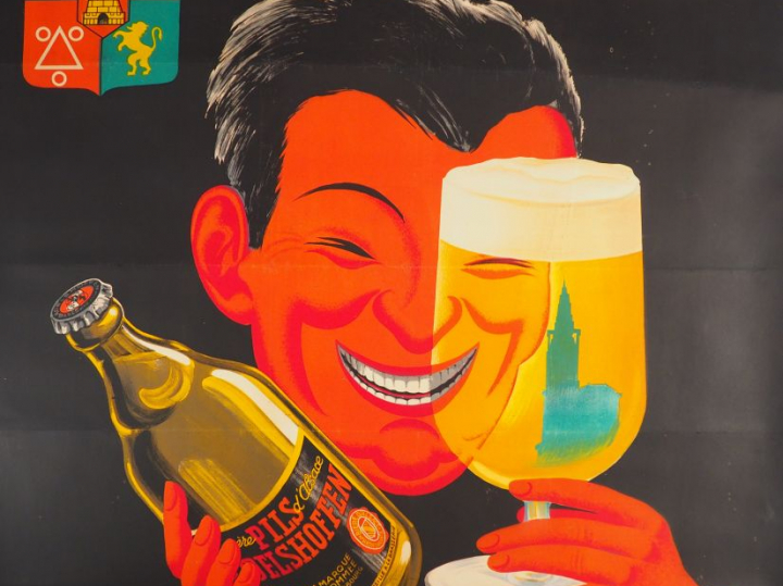 ADELSHOFFEN. Affiche par Robys (R. WOLFF), imprimerie Avenue Pub Stras