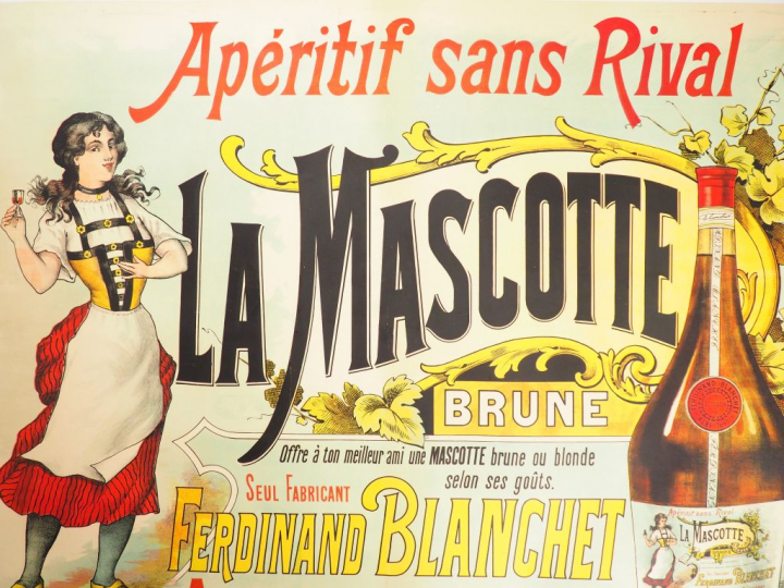 LA MASCOTTE. Affiche anonyme, imprimerie Cassan Toulouse, circa 1950. 
