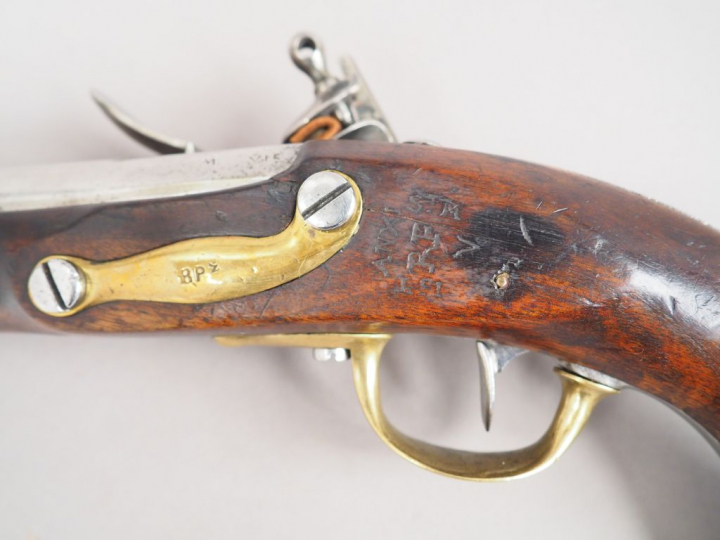 Rare pistolet de cavalerie Français modèle AN IX, fabrication Maubeuge