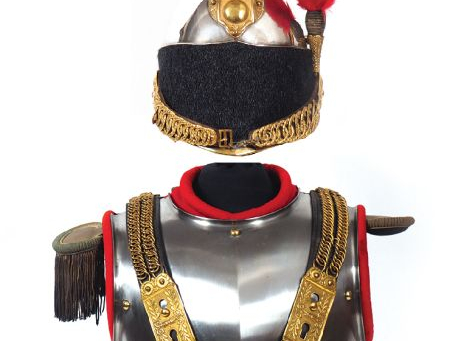 Intéressant ensemble d’officier de cuirassier du Second Empire cuirass