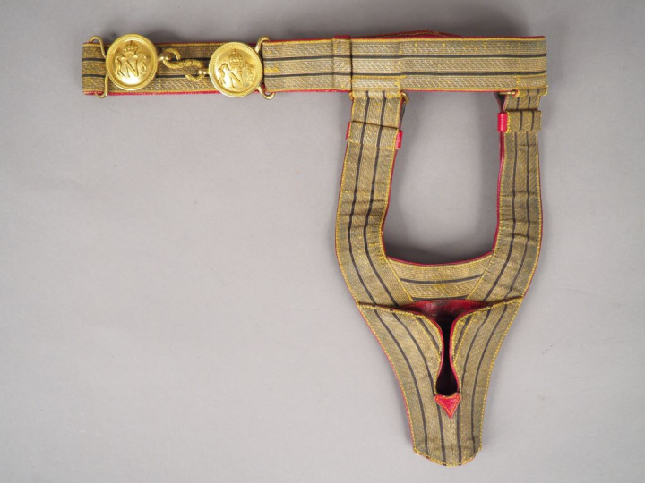 Superbe ceinturon porte épée pour officier des grenadiers-voltigeurs, 