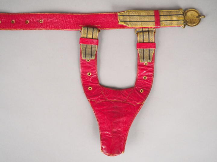 Superbe ceinturon porte épée pour officier des grenadiers-voltigeurs, 
