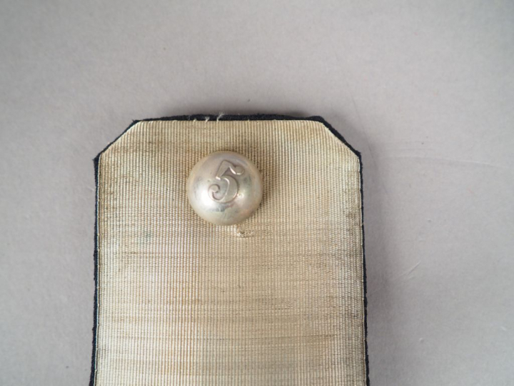 Paire d’épaulettes de capitaine Second Empire, bouton hémisphérique ar