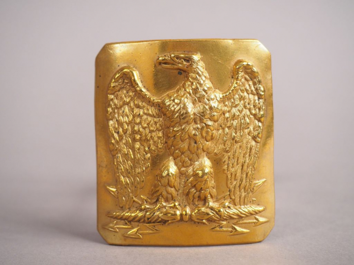 Plaque de ceinturon de la Garde Nationale (aigle tête à droite non cou