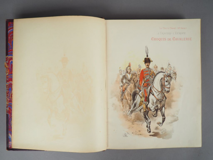 VALLET (L.). A travers l’Europe. Croquis de Cavalerie. Paris, Firmin-D