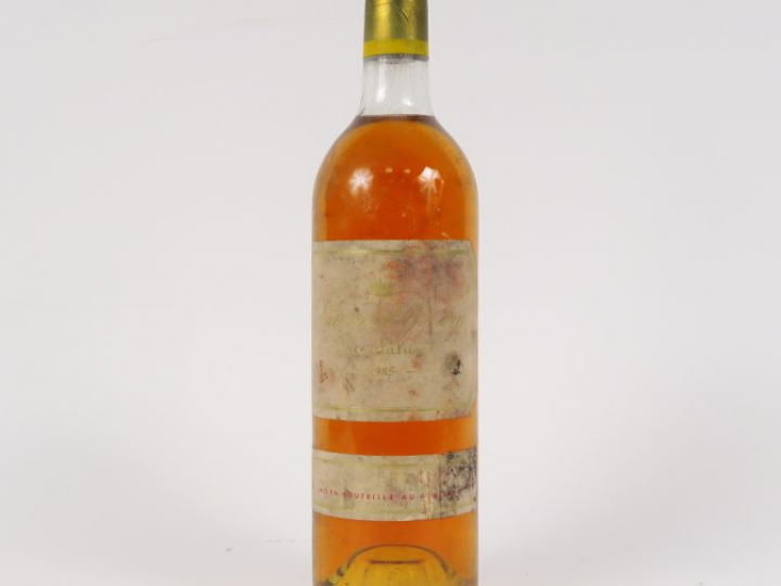 1 BOUTEILLE CHÂTEAU D'YQUEM 1er CCS SAUTERNES - 1985 - LB/EA/ES