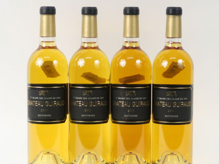4 BOUTEILLES CHÂTEAU GUIRAUD 1er CC SAUTERNES - 2013