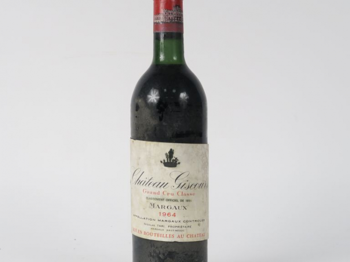 1 BOUTEILLE CHÂTEAU GISCOURS GCC MARGAUX - 1964 - BG