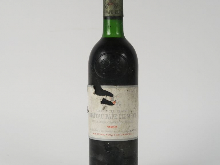 1 BOUTEILLE CHÂTEAU PAPE CLÉMENT GCC GRAVES - 1967 - LB/EA