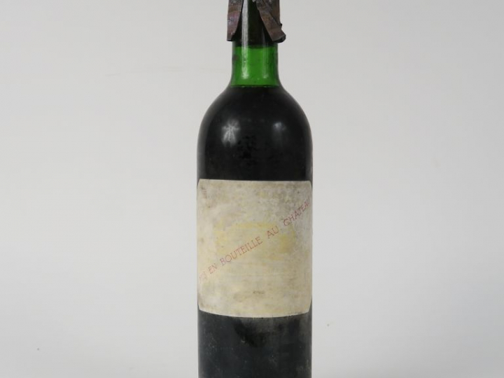 1 BOUTEILLE CHÂTEAU MARGAUX 1er GCC MARGAUX - 1974 - BG/EF/CAPS DÉCOUP