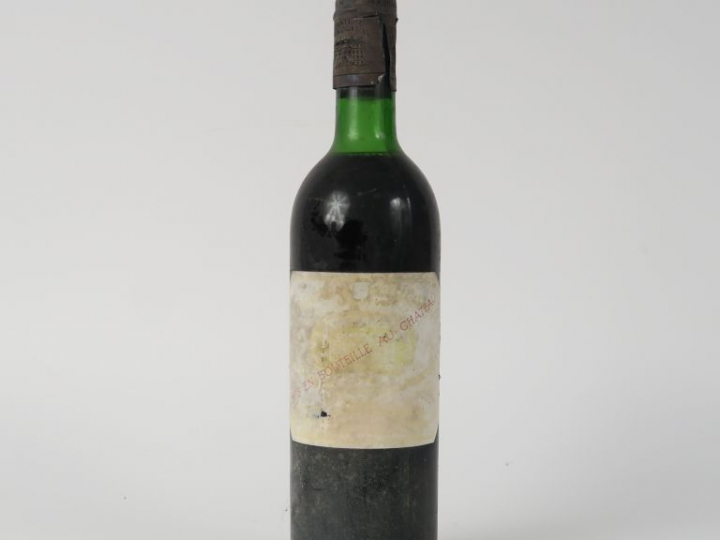 1 BOUTEILLE CHÂTEAU MARGAUX 1er GCC MARGAUX - 1974 - LB/EF/CAPS DÉCOUP