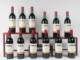Vente aux enchères 12 BOUTEILLES CHÂTEAU CROIZET BAGES GCC PAUILLAC - 1982 - CBO - 10 BG/