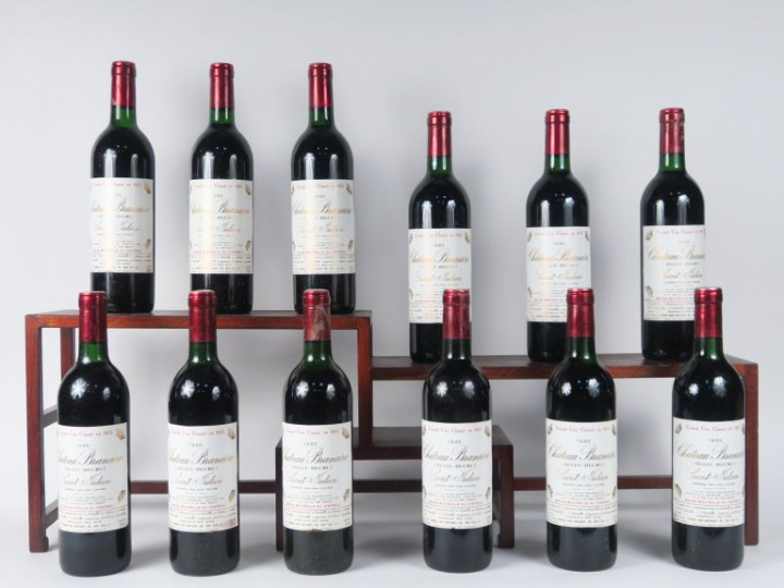 12 BOUTEILLES CHÂTEAU BRANAIRE GCC ST JULIEN - 1985 - CBO -  8 BG/2 LB