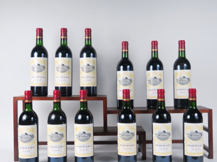12 BOUTEILLES CHÂTEAU PEDESCLAUX GCC PAUILLAC - 1988 - CBO - 8 BG/1 LB