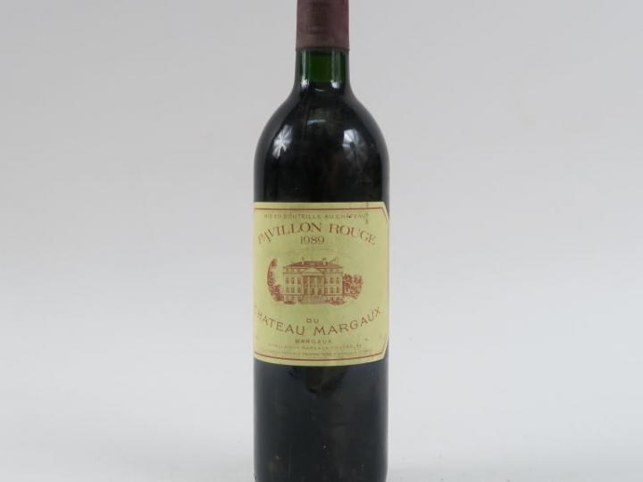 1 BOUTEILLE PAVILLON ROUGE DU CHÂTEAU MARGAUX - 1989 - BG+