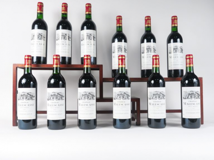 12 BOUTEILLES CHÂTEAU MALESCASSE CB HAUT MÉDOC - 1989 - BG