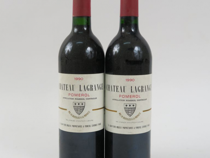 2 BOUTEILLES CHÂTEAU LAGRANGE POMEROL - 1990