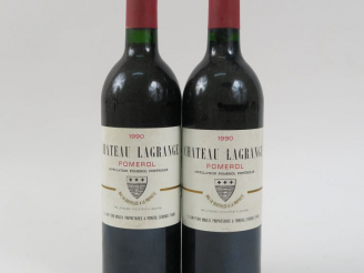Vente aux enchères 2 BOUTEILLES CHÂTEAU LAGRANGE POMEROL - 1990