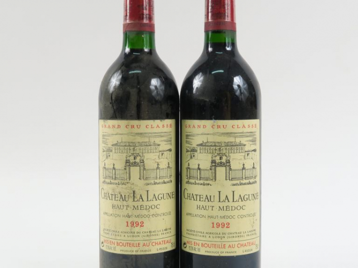 2 BOUTEILLES CHÂTEAU LA LAGUNE GCC HAUT MÉDOC - 1992
