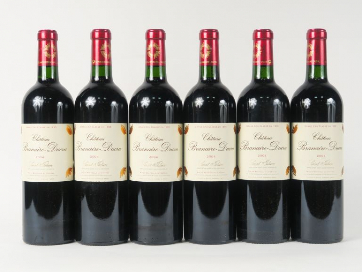 6 BOUTEILLES CHÂTEAU BRANAIRE DUCRU GCC ST JULIEN - 2004 - CBO - BG+