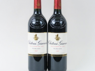 Vente aux enchères 2 BOUTEILLES CHÂTEAU GISCOURS GCC MARGAUX - 2007