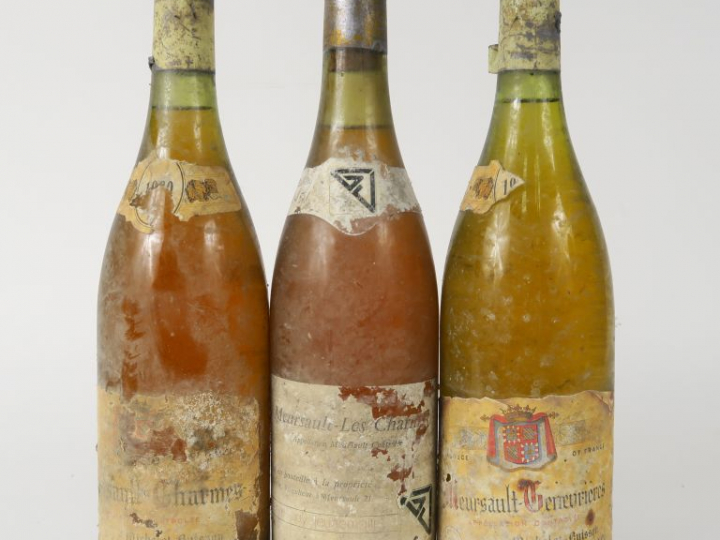 3 BOUTEILLES : 1 MEURSAULT GENEVRIÈRES MICHELOT BUISSON NM/EA - 1 MERU