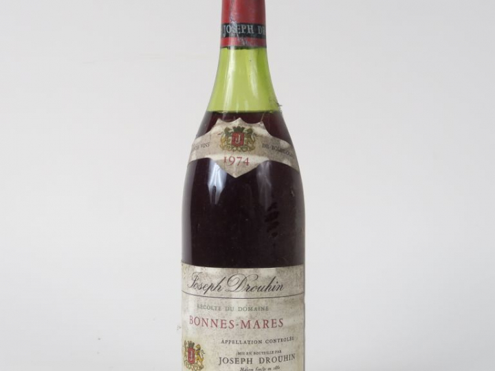 1 BOUTEILLE BONNES MARES J. DROUHIN -1974 - 4.5 CM