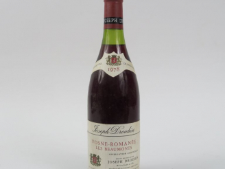 Vente aux enchères 1 BOUTEILLE VOSNE ROMANÉE 'LES BEAUMONTS' J. DROUHIN - 1978 - 2 CM