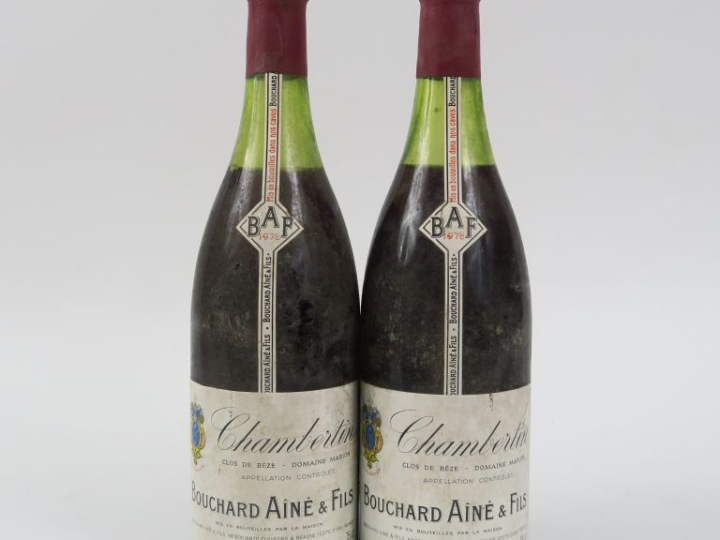 2 BOUTEILLES CHAMBERTIN 'CLOS DE BÈZE' BOUCHARD AINÉ   FILS - 1978 - 4