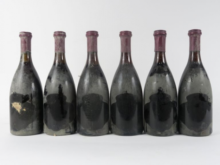 6 BOUTEILLES CHÂTEAU DE POMMARD - 1978 - 5 PRÉSUMÉES/1 ETA/1 CAPS DÉCO