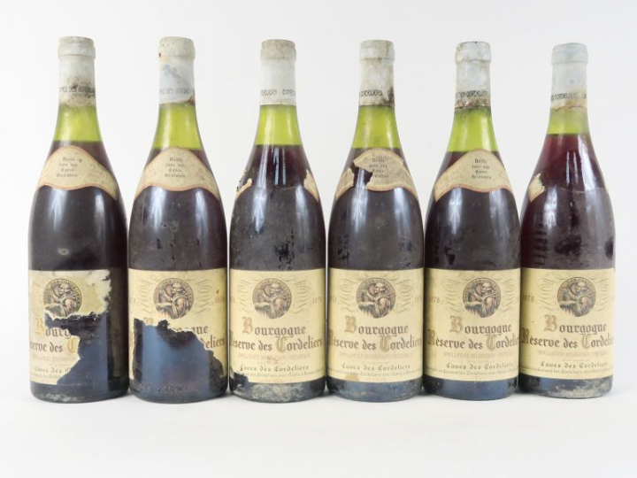 6 BOUTEILLES BOURGOGNE 'RÉSERVE DES CORDELIERS' CAVE DES CORDELIERS - 