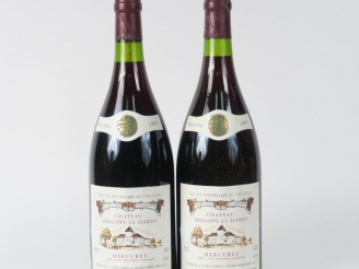 Vente aux enchères 2 MAGNUMS MERCUREY CHÂTEAU PHILIPPE LE HARDI - 1985