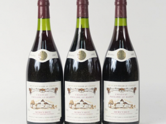 Vente aux enchères 3 MAGNUMS MERCUREY CHÂTEAU PHILIPPE LE HARDI - 1985