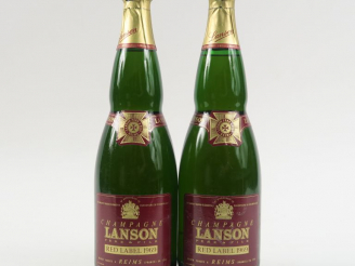 Vente aux enchères 2 BOUTEILLES CHAMPAGNE LANSON 'RED LABEL' - 1969