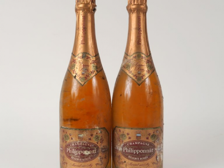 2 BOUTEILLES CHAMPAGNE PHILIPPONNAT  'RÉSERVE ROSÉE' - BS