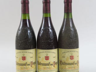 Vente aux enchères 3 BOUTEILLES CHÂTEAUNEUF DU PAPE 'LES OLIVETS' R. SABON - 2000