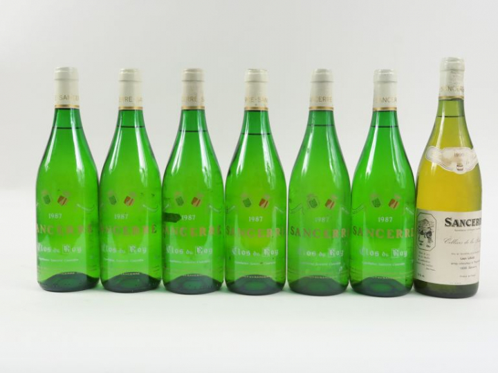 7 BOUTEILLES SANCERRE : 6 CLOS DU ROY 1987 - 1 CELLIERS DE LA PAULINE 