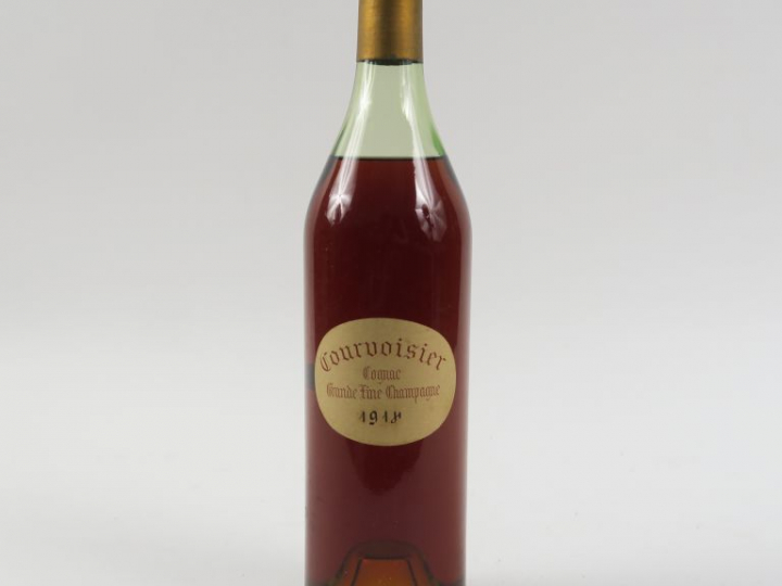 1 BOUTEILLE COGNAC GRANDE FINE CHAMPAGNE COURVOISIER - 1918 - 4 CM/MIL