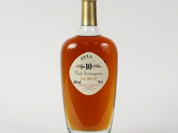 1 BOUTEILLE VIEIL ARMAGNAC SEMPÉ 10 ANS D'AGE