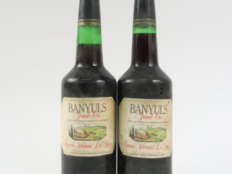 Vente aux enchères 2 BOUTEILLES BANYULS GC 'CUVÉE VIVIANE LE ROY' - 1974