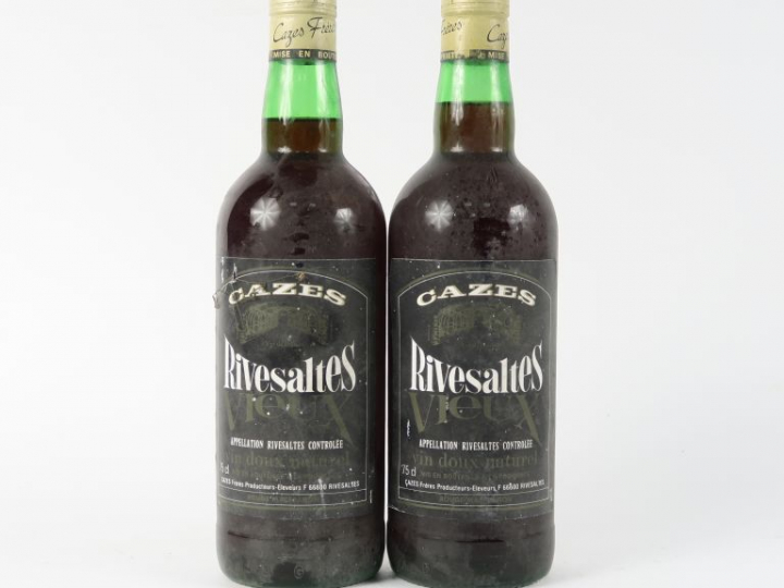 2 BOUTEILLES RIVESALTES VIEUX CAZES FRÈRES