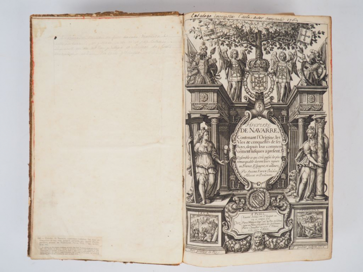 FAVYN (André). Histoire de Navarre contenant l'origine, les vies et co