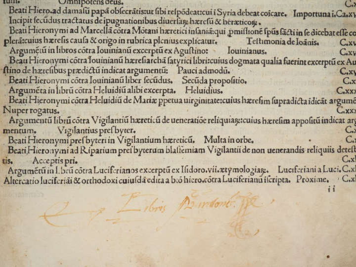 INCUNABLE. SAINT JEROME. Beati Hieronymi Epistolas ad eruditionem Chri