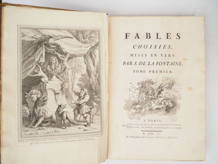 LA FONTAINE. Fables choisies mises en vers. Paris, Desaint et Saillant