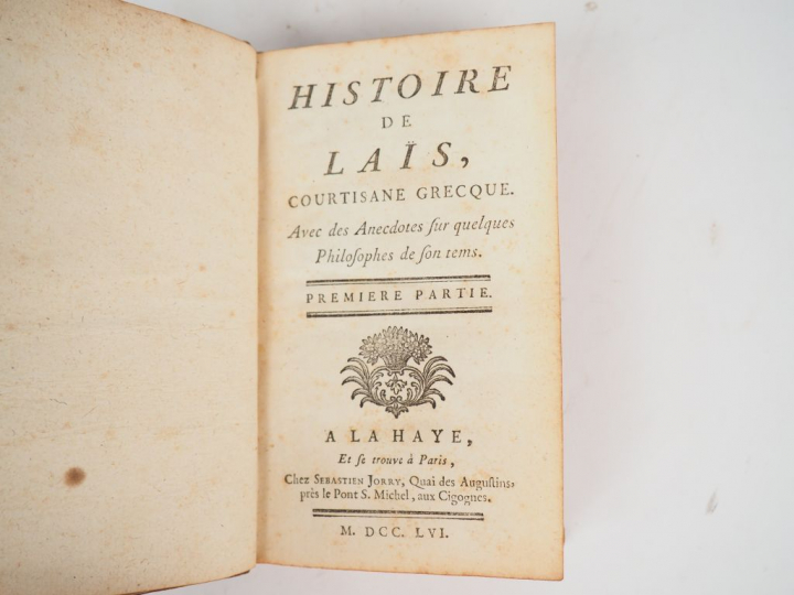 LEGOUX DE GERLAN. Histoire de Laïs, courtisane grecque. Paris, Jorry 1