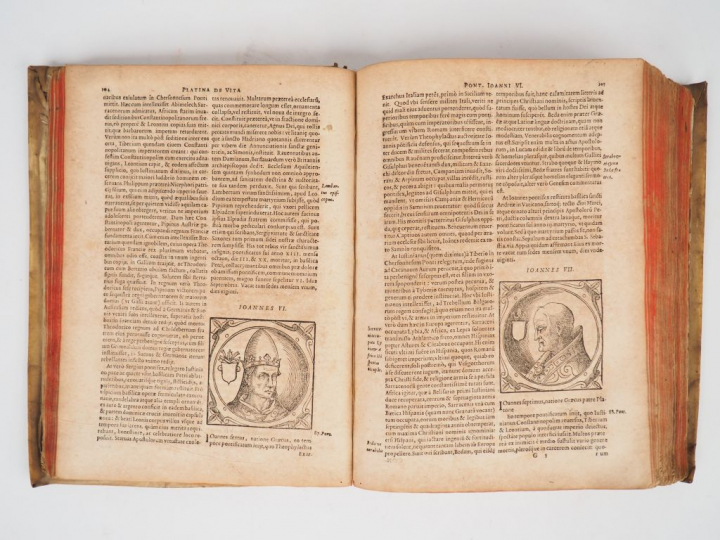 PLATINAE (B.). De vitis pontificum romanorum. Col. Agr. (Cologne), P. 