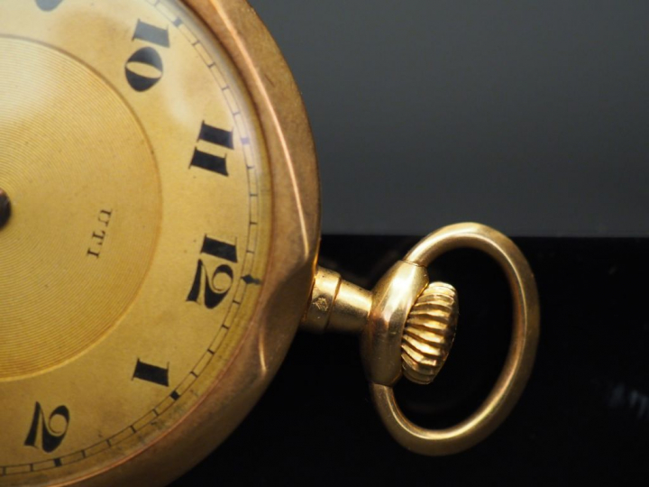 Montre de gousset or. Poids tel : 48,6 g